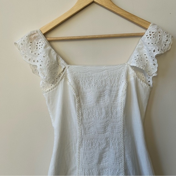 Finders Keepers Sundays Ivory Mini Linen Dress Size S - Picture 7 of 8